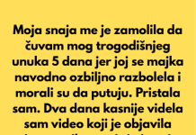 Moja snaja me je prevarila da čuvam unuka — odmah je zažalila