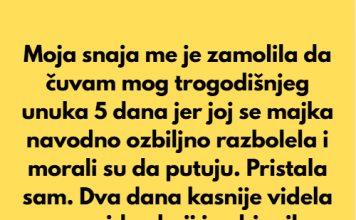 Moja snaja me je prevarila da čuvam unuka — odmah je zažalila