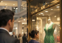 Sedam godina nakon razvoda ugledao je svoju bivšu ženu kako radi kao čistačica — stajala je u tišini ispred izloga i gledala u skupu haljinu.