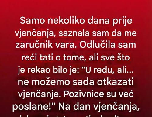 Na dan vjenčanja izabrala sam druga vrata i započela novi život