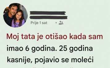 Otac ju je napustio sa šest godina, a posle 25 se pojavio na vratima: Istina u njegovom telefonu promenila je sve Otac ju je napustio sa šest godina, a posle 25 se pojavio na vratima: Istina u njegovom telefonu promenila je sve - featured image