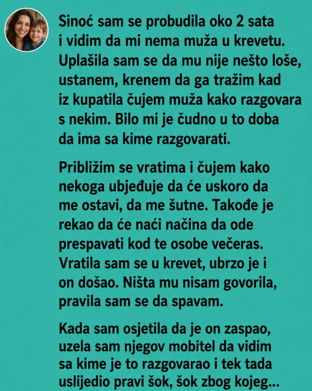 ČULA SAM MUŽA KAKO U 2 UJUTRU GOVORI DA ĆE ME OSTAVITI – ONDA SAM POGLEdala NJEGOV TELEFON - featured image