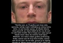 “Sa 14 godina sam imao neku operaciju “Sa 14 godina sam imao neku operaciju - featured image