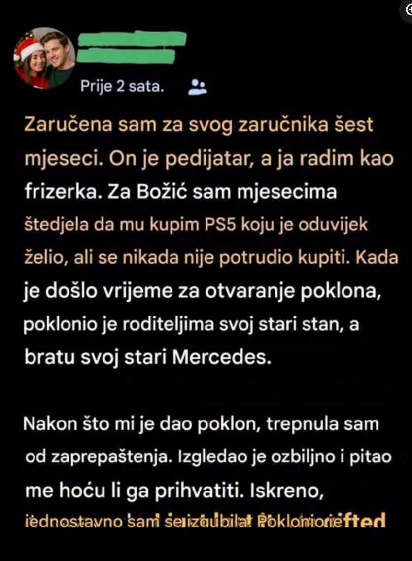 „Poklon koji mi je za Božić otvorio oči o mojoj vezi“ - featured image „Poklon koji mi je za Božić otvorio oči o mojoj vezi“ - featured image