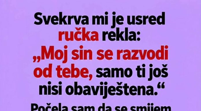 Svekrva mi je usred ručka rekla da se njen sin razvodi od mene Svekrva mi je usred ručka rekla da se njen sin razvodi od mene - featured image