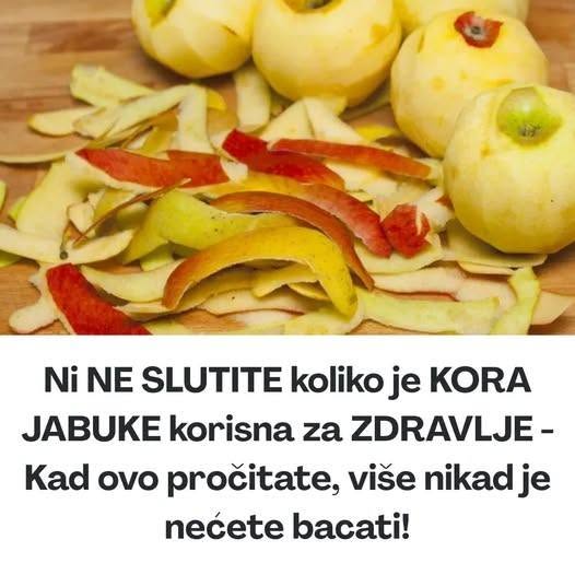 KORA JABUKE SE NE BACA: Ni ne slutite koliko je korisna, evo kako sve možete da je upotrijebite - featured image KORA JABUKE SE NE BACA: Ni ne slutite koliko je korisna, evo kako sve možete da je upotrijebite - featured image