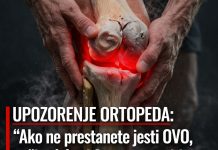 UPOZORENJE ORTOPEDA: “Ako ne prestanete jesti OVO, vaši zglobovi će se pretvoriti u ‘prah’ prije 60-e!” UPOZORENJE ORTOPEDA: “Ako ne prestanete jesti OVO, vaši zglobovi će se pretvoriti u ‘prah’ prije 60-e!” - featured image