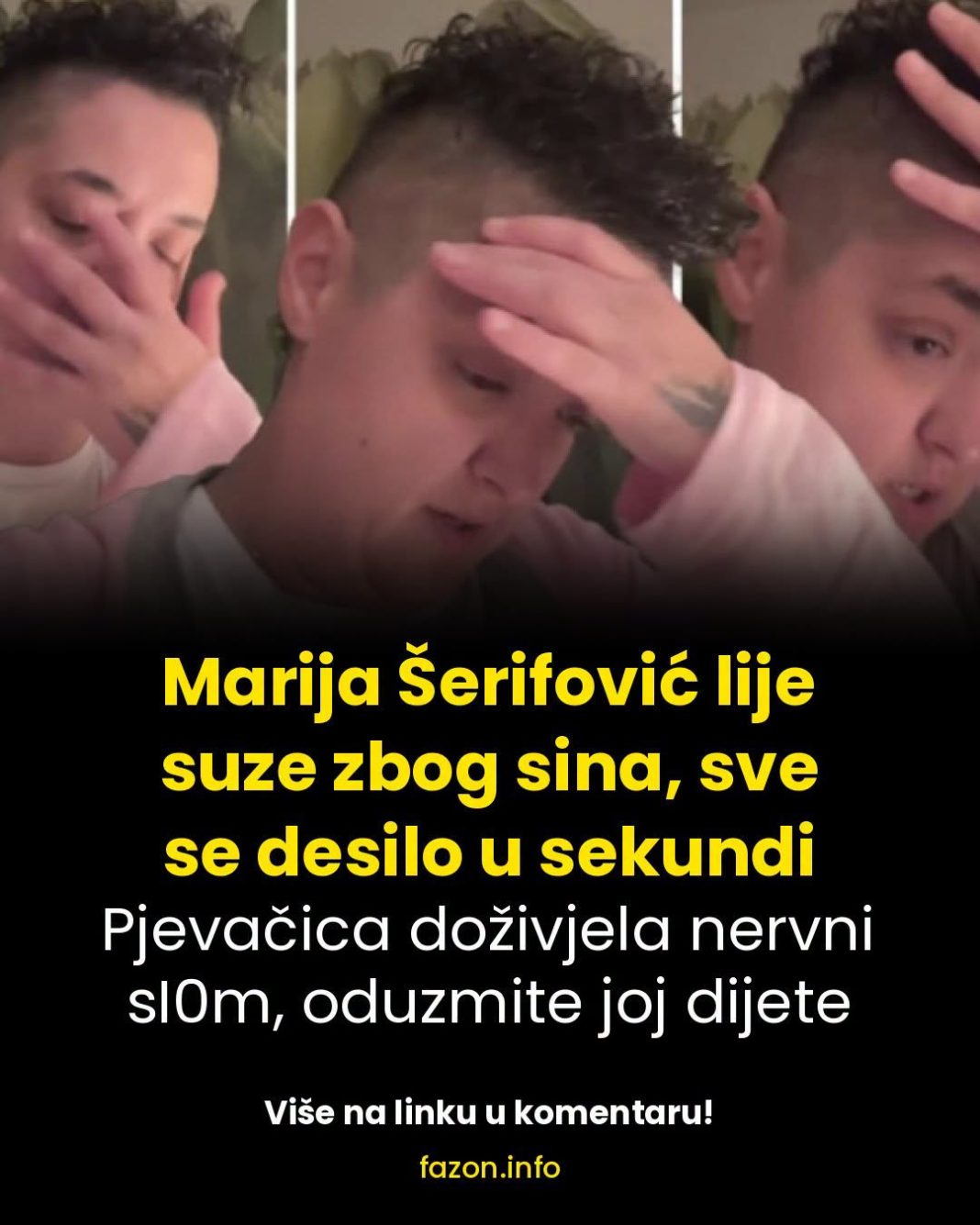 Marija Šerifović lije suze zbog sina, sve se desilo u sekundi: Pjevačica doživjela nervni sI0m, oduzmite joj dijete - featured image Marija Šerifović lije suze zbog sina, sve se desilo u sekundi: Pjevačica doživjela nervni sI0m, oduzmite joj dijete - featured image