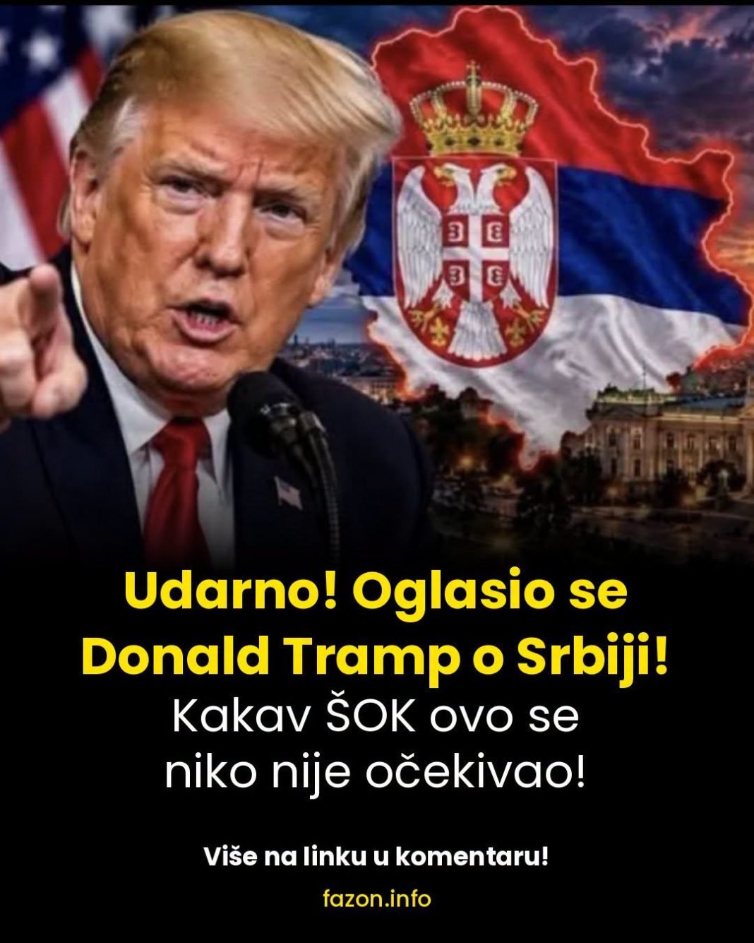 Udarno! Oglasio se Donald Tramp o Srbiji! Kakav ŠOK ovo se niko nije očekivao! - featured image