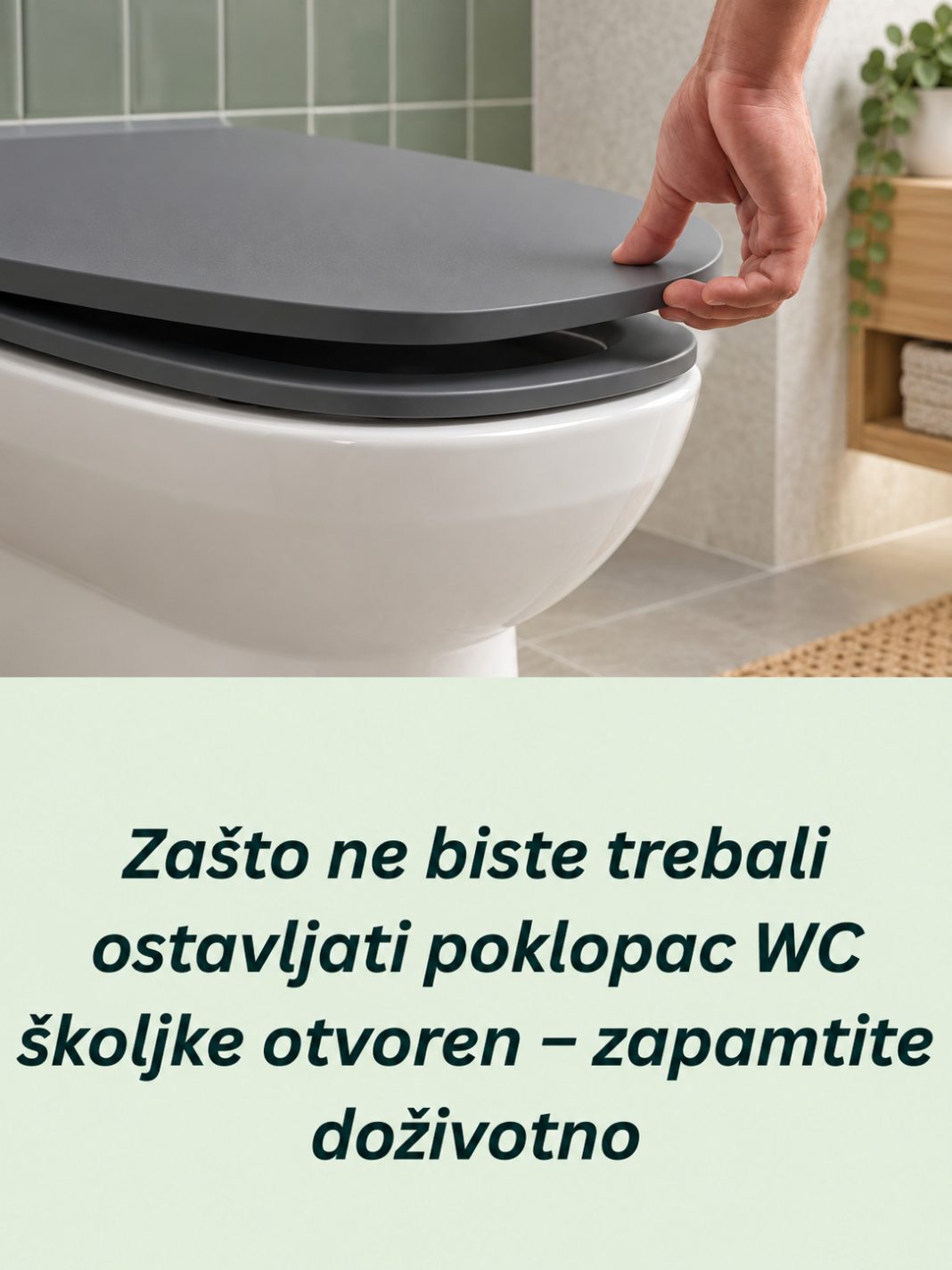 Zašto ne biste trebali ostavljati poklopac WC školjke otvoren – zapamtite doživotno - featured image