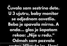 “Čuvala sam sestrino dete. U 3 ujutru, baby monitor se odjednom upalio…” “Čuvala sam sestrino dete. U 3 ujutru, baby monitor se odjednom upalio…” - featured image